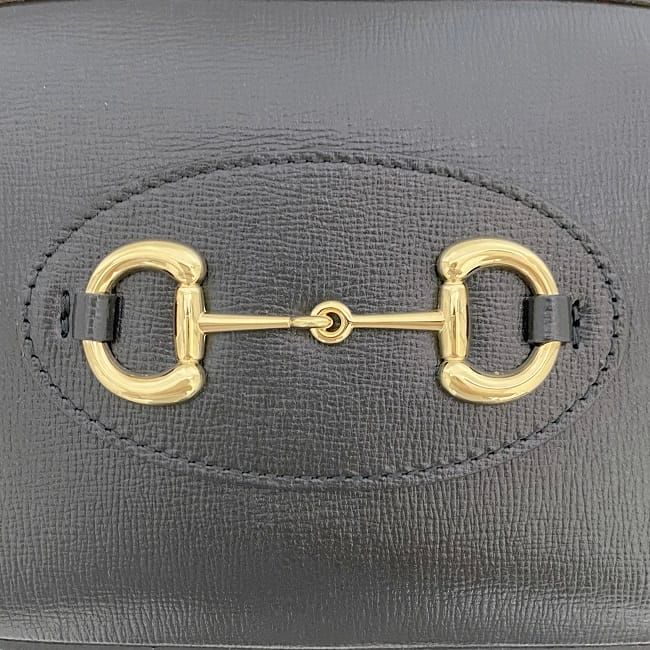 Gucci Shoulder Bag Black Horsebit Leather