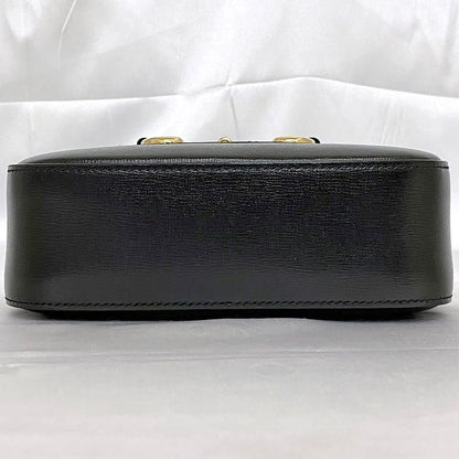 Gucci Shoulder Bag Black Horsebit Leather