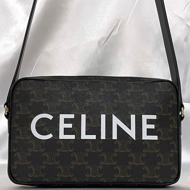Celine Shoulder Bag Messenger Black Triomphe
