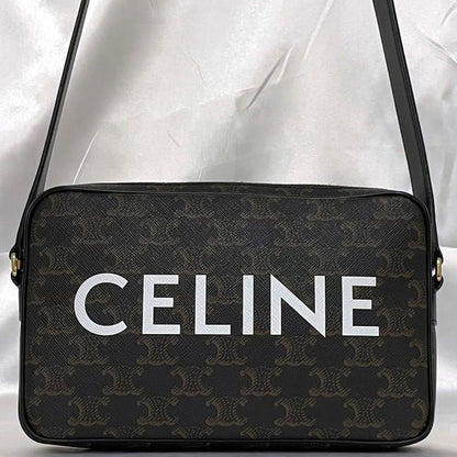 Celine Shoulder Bag Messenger Black Triomphe