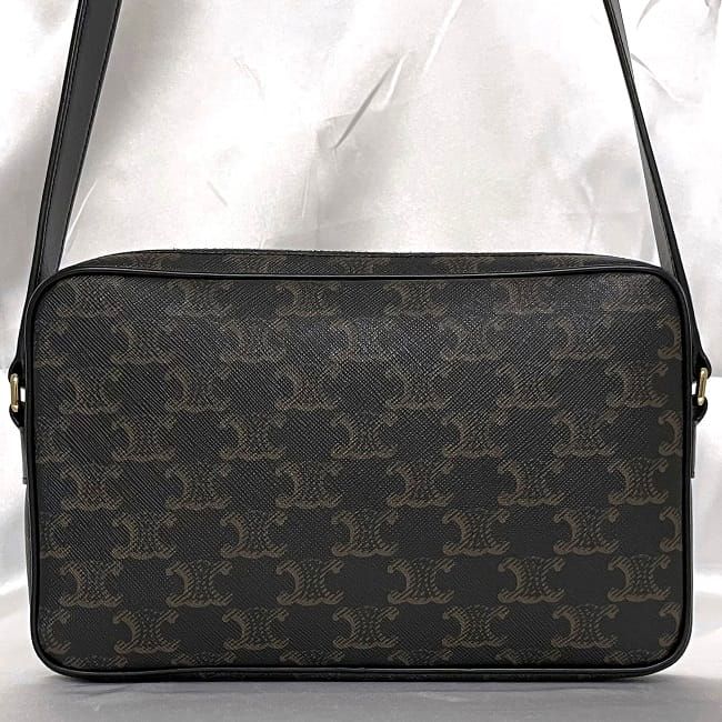 Celine Shoulder Bag Messenger Black Triomphe