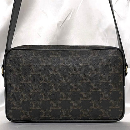 Celine Shoulder Bag Messenger Black Triomphe