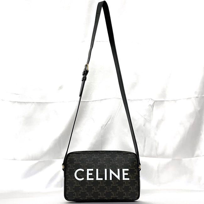 Celine Shoulder Bag Messenger Black Triomphe