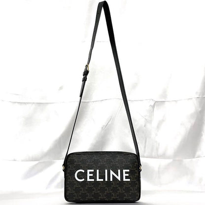 Celine Shoulder Bag Messenger Black Triomphe