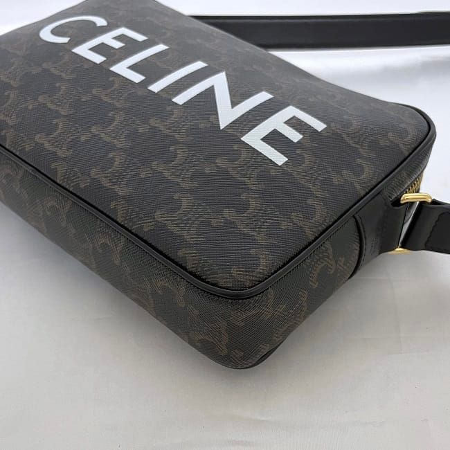 Celine Shoulder Bag Messenger Black Triomphe