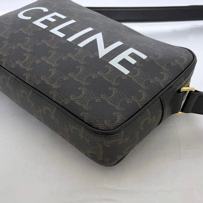 Celine Shoulder Bag Messenger Black Triomphe