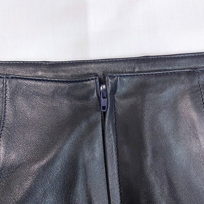 Loewe Tight Skirt Dark Navy Vintage Leather