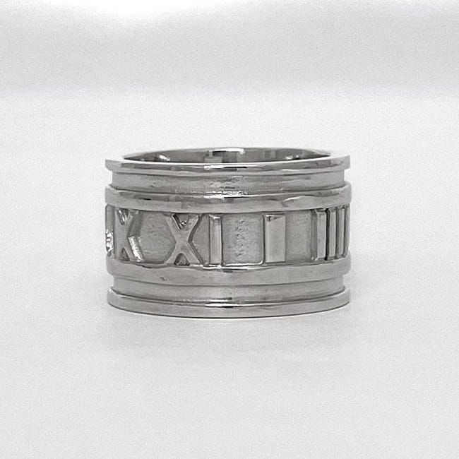 Tiffany & Co Ring Silver Atlas Polished Ag