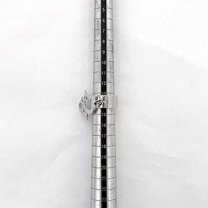 Dior Logo Ring Silver Metal