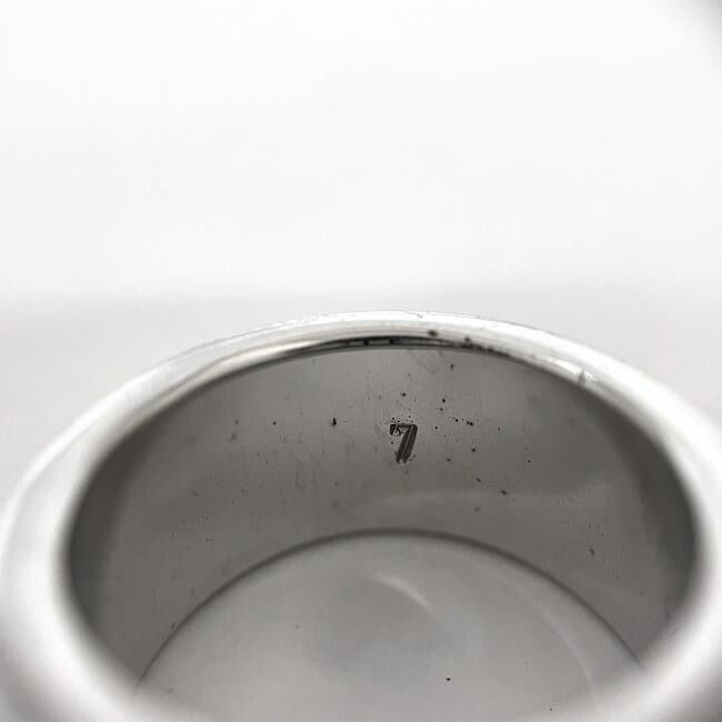 Dior Logo Ring Silver Metal