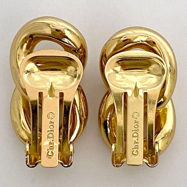 Dior Earrings Gold Chain