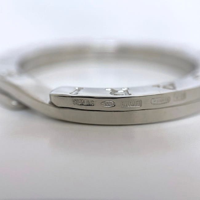 Bvlgari Key Ring Silver Polished 925 Sterling