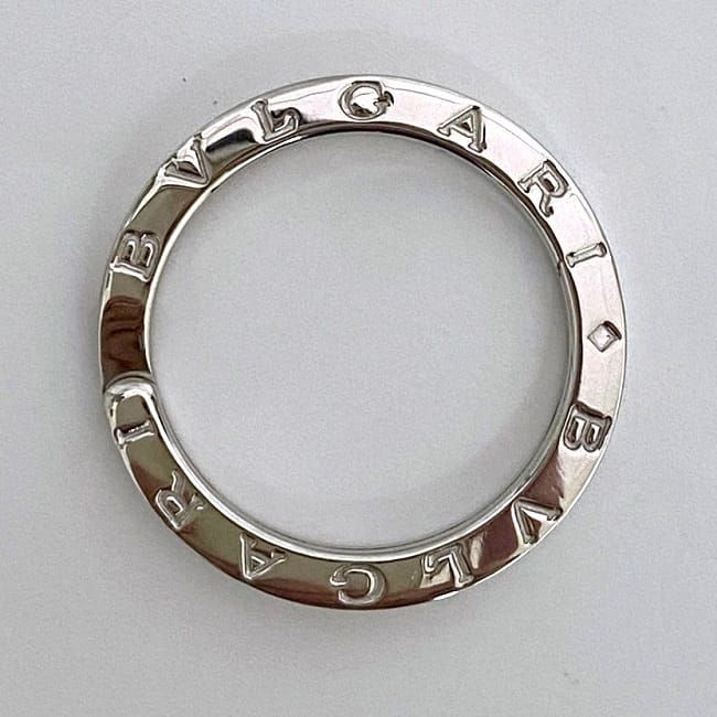 Bvlgari Key Ring Silver Polished 925 Sterling