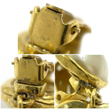 Chanel Earrings Gold CC Logo