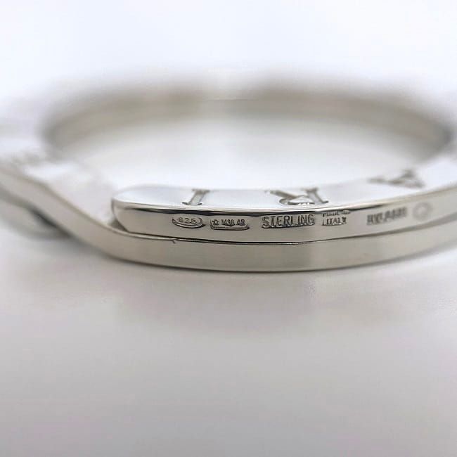 Bvlgari Key Ring Silver Polished