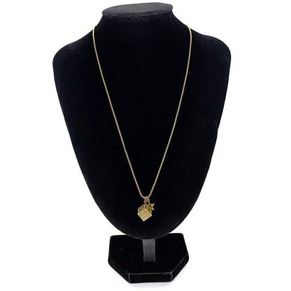Dior Cube Necklace Gold Dice