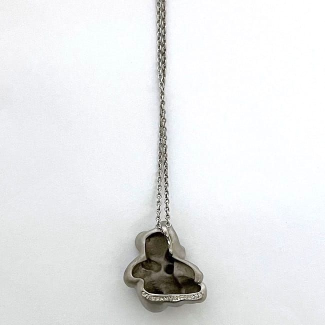 Tiffany & Co Bear Necklace Silver Polished
