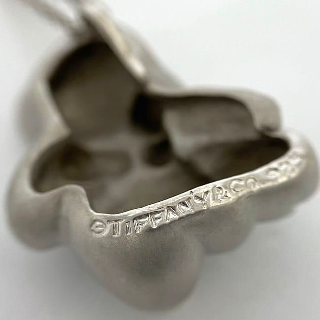 Tiffany & Co Bear Necklace Silver Polished