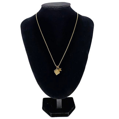 Dior Cube Necklace Gold Dice