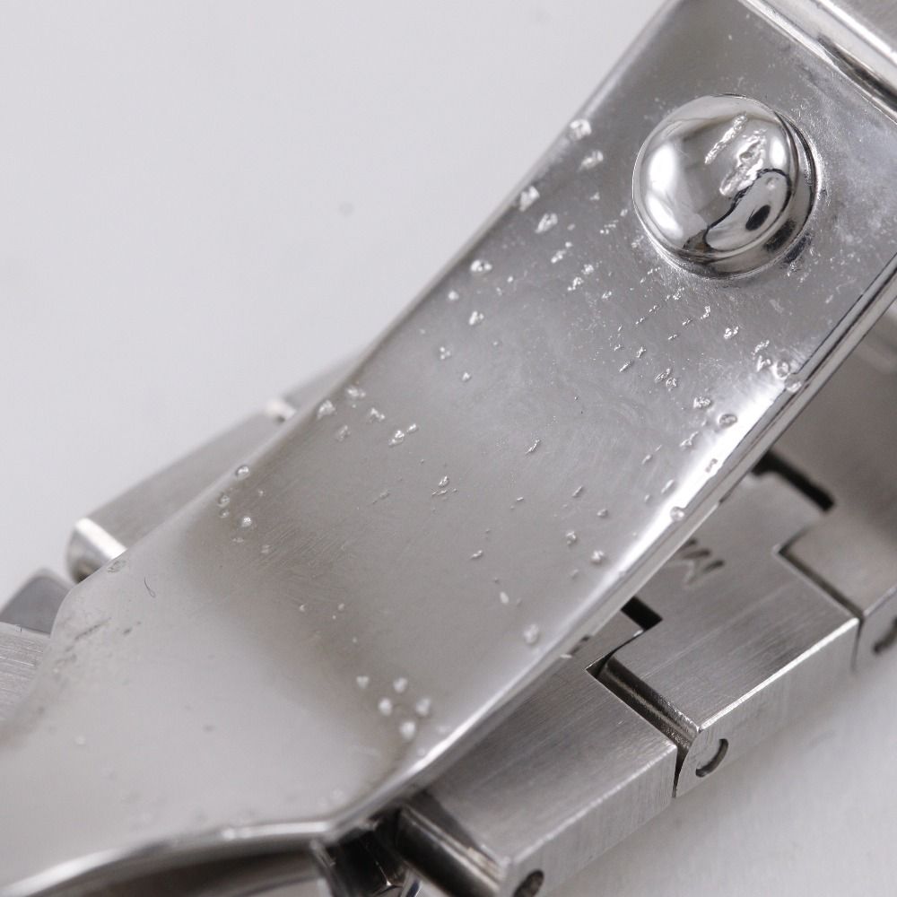 Bvlgari Stainless Steel Quartz Analog Display Black Dial Watch