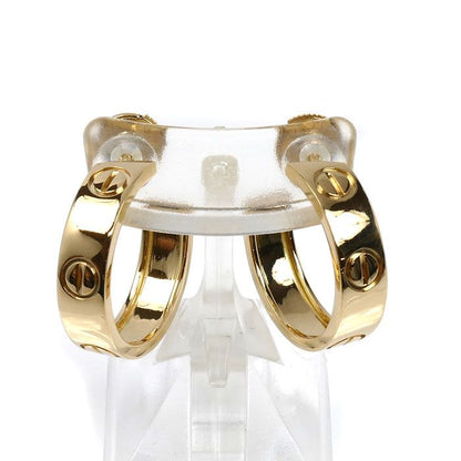 Cartier 18k Yellow Gold Love Earrings