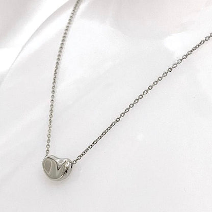 Tiffany & Co Bean Necklace Silver Elsa Peretti Polished