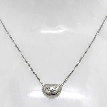 Tiffany & Co Bean Necklace Silver Elsa Peretti Polished