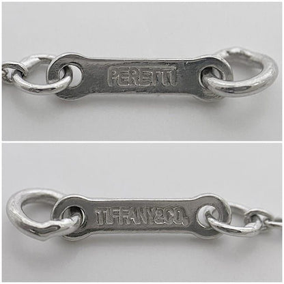 Tiffany & Co Bean Necklace Silver Elsa Peretti Polished