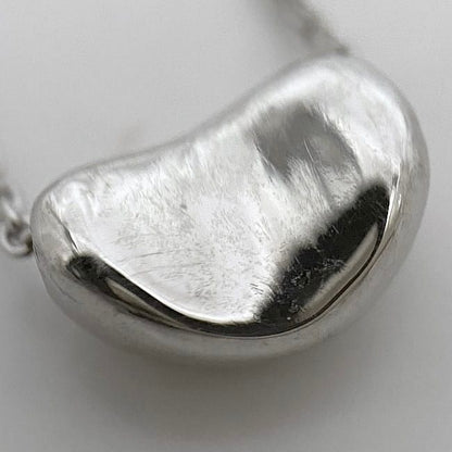 Tiffany & Co Bean Necklace Silver Elsa Peretti Polished