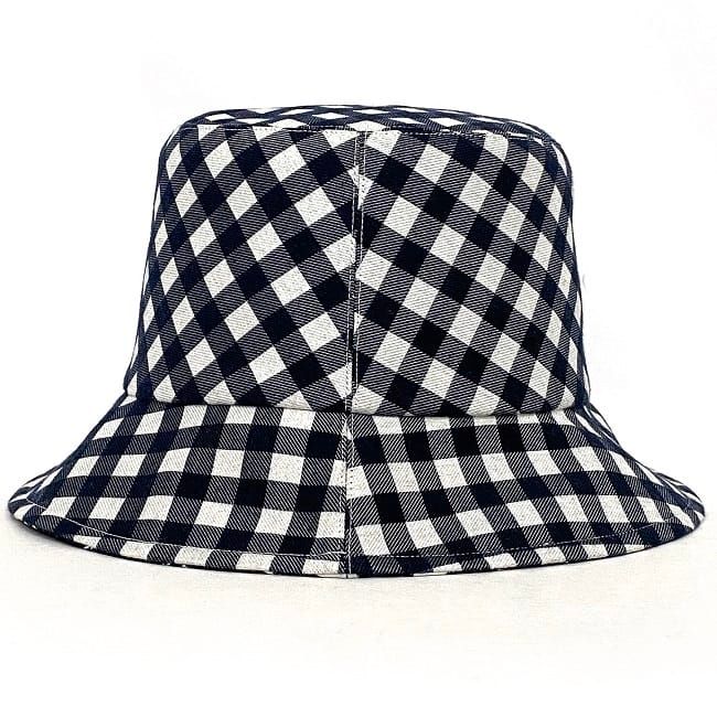 Dior Baquet White Navy Check Oak Hat