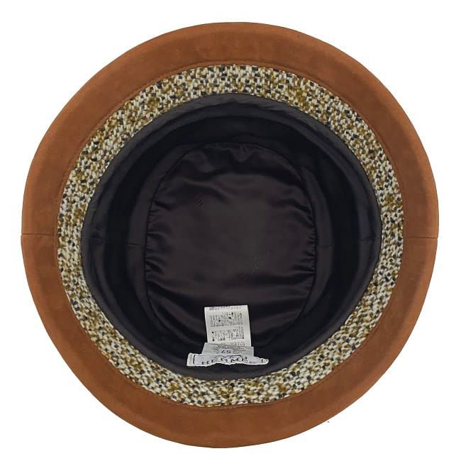 Hermes Bucket Hat Brown Beige Gray