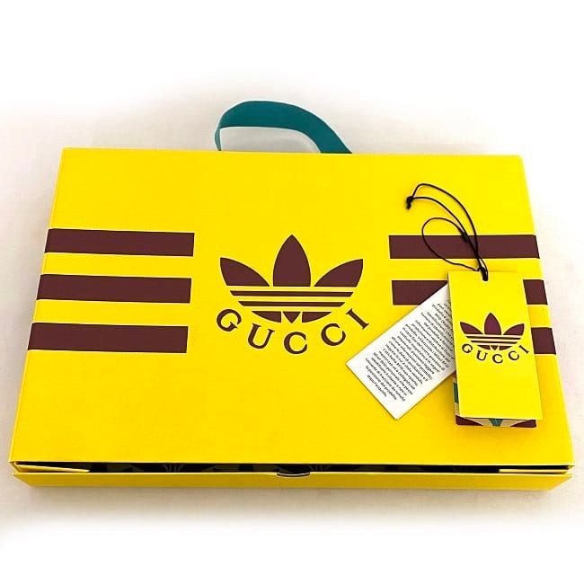 Gucci Adidas T-Shirt Green White Trefoil