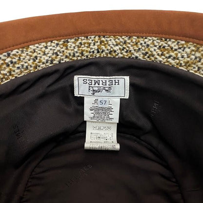 Hermes Bucket Hat Brown Beige Gray