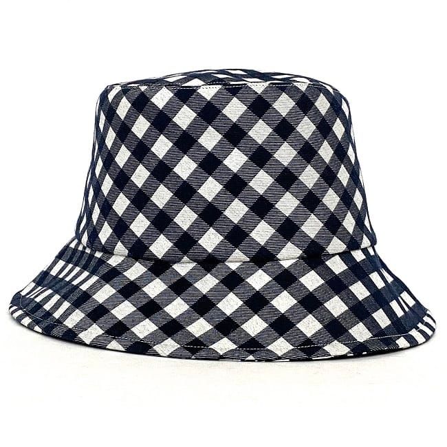 Dior Baquet White Navy Check Oak Hat