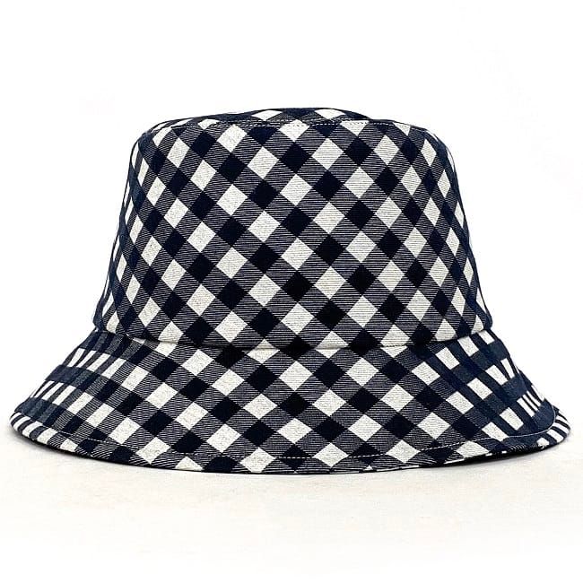 Dior Baquet White Navy Check Oak Hat