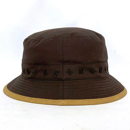 Hermes Bucket Hat Brown Beige Cleaned Hat Cotton