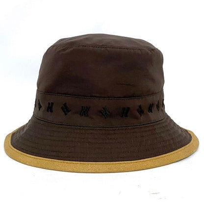 Hermes Bucket Hat Brown Beige Cleaned Hat Cotton