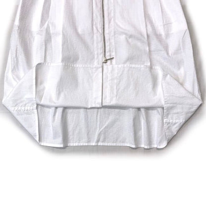 Hermes Zip Dress White Cleaned 34 Cotton