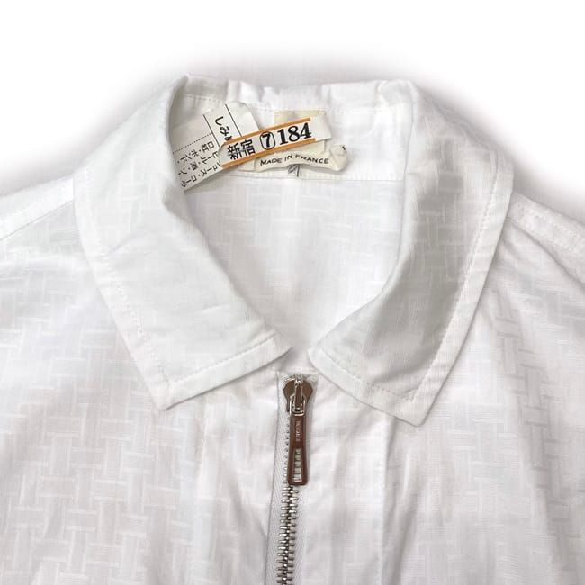 Hermes Zip Dress White Cleaned 34 Cotton