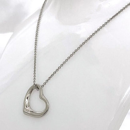Tiffany & Co Open Heart Necklace Silver Elsa Peretti