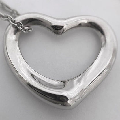 Tiffany & Co Open Heart Necklace Silver Elsa Peretti