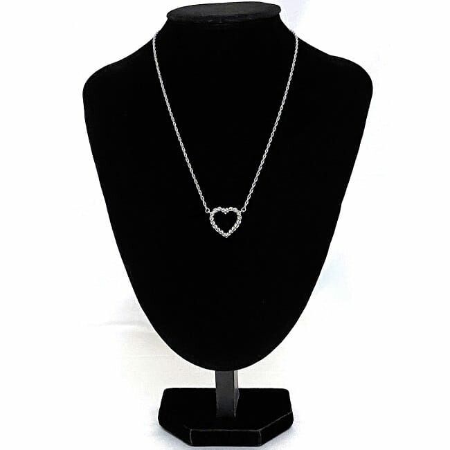 Tiffany & Co Twist Heart Necklace Silver Polished Ag