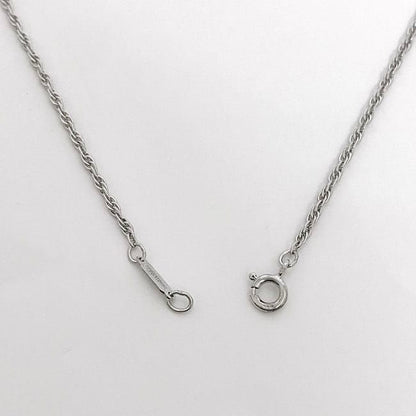 Tiffany & Co Twist Heart Necklace Silver Polished Ag