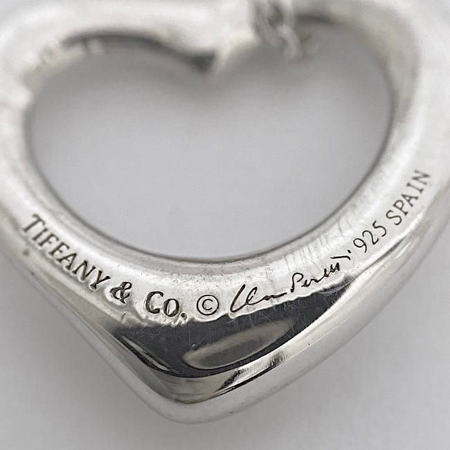 Tiffany & Co Open Heart Necklace Silver Elsa Peretti