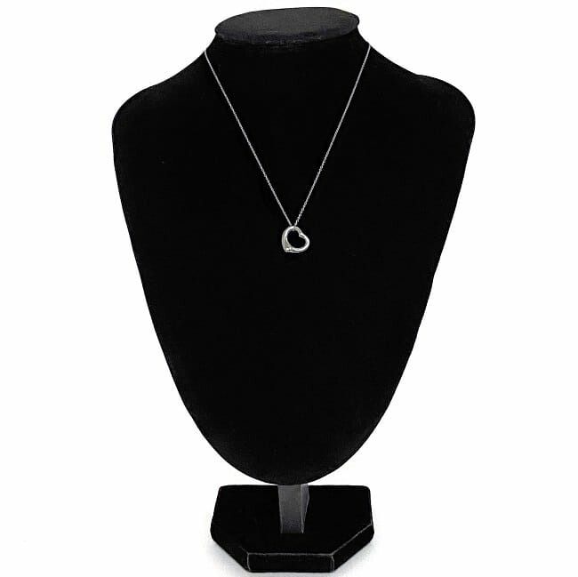 Tiffany & Co Open Heart Necklace Silver Elsa Peretti