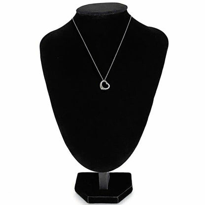 Tiffany & Co Open Heart Necklace Silver Elsa Peretti