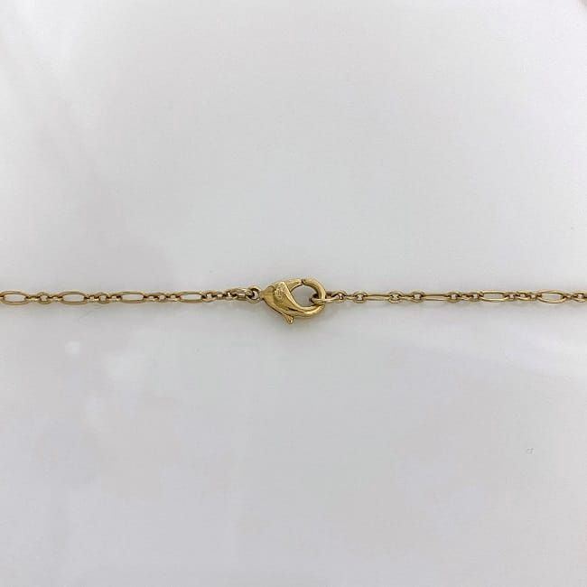 Chanel Necklace Gold White CC Logo Pearl
