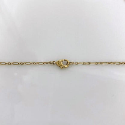 Chanel Necklace Gold White CC Logo Pearl