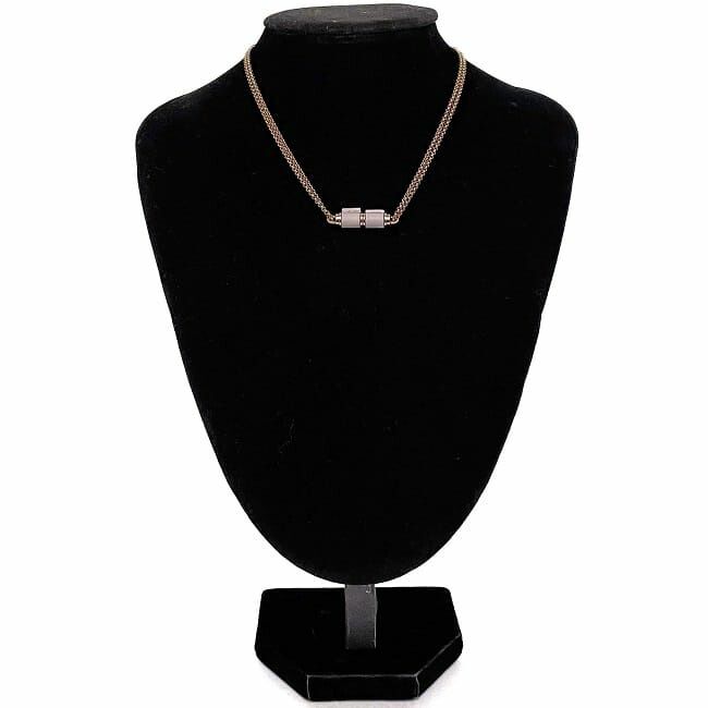 Hermes Necklace Charnier PM Pink Gold