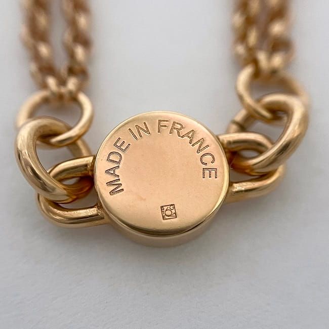 Hermes Necklace Charnier PM Pink Gold